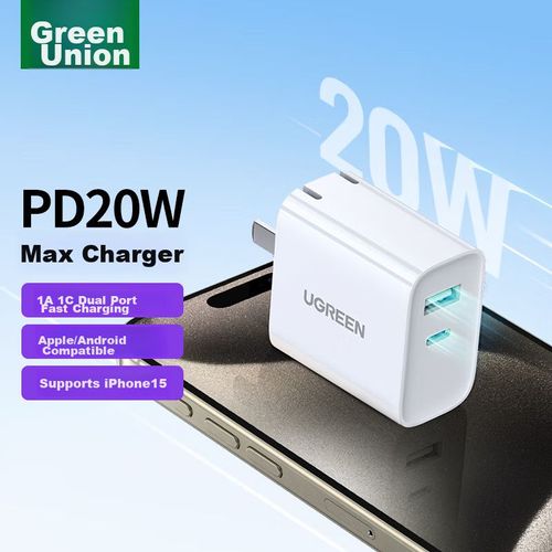 Cargador UGREEN 20W Tipo C iPhone 15
