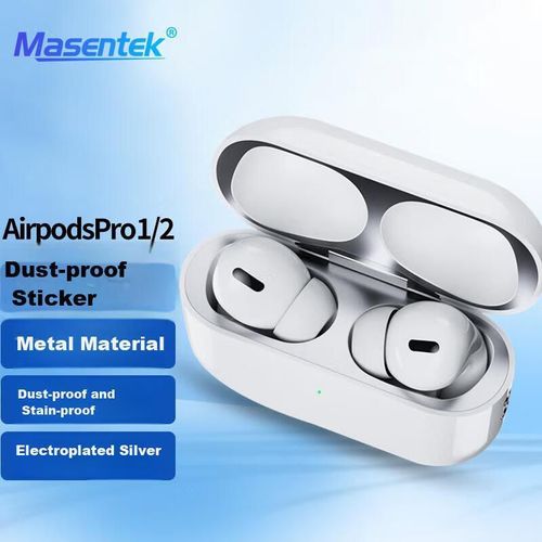 Funda Masentek Airpods Pro 2 Plateada