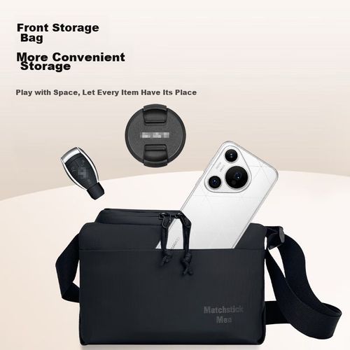 Bolsa para Cámara Sin Espejo MatchstickMen Oxford Negra