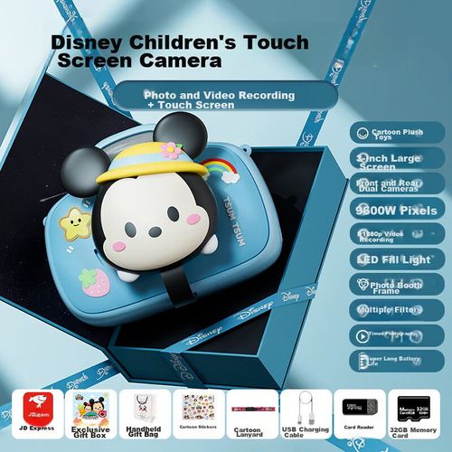 Cámara Digital Disney K69 Mickey 4800W Pantalla Táctil