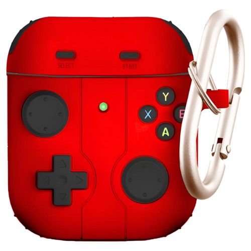 FUNDA PARA AIRPODS CARCASA ECOMLAB GAMER TODO LOS MODELOS ROJO