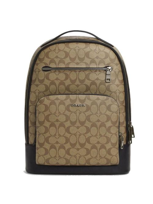 Mochila Coach Monograma Cafe