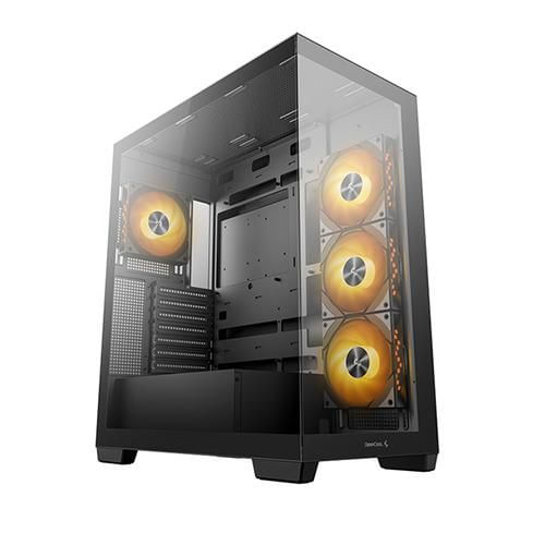 Gabinete Deepcool CG580 4f negro atx sin fuente