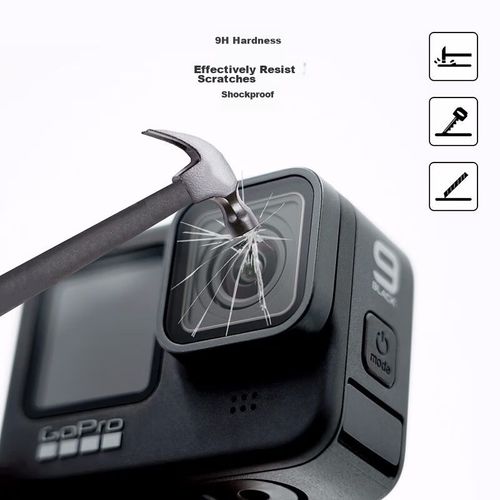Protector de Pantalla MAXCAM Vidrio Templado para GoPro Hero 12/11/10/9