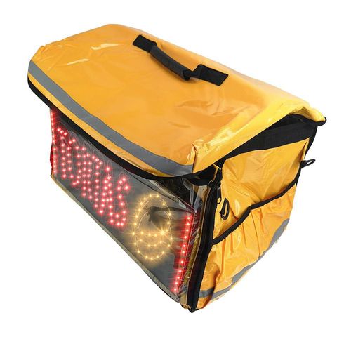 Mochila Tipo Delivery Para Reparto De Alimentos Impermeable Con Luces Led Mp-bag1y