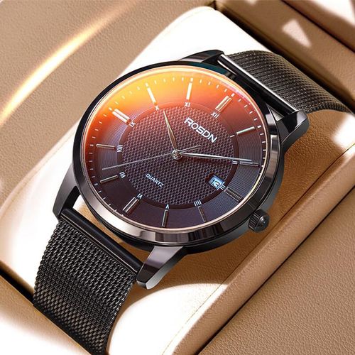 Reloj ROSDN mecánico para hombre negro 40mm