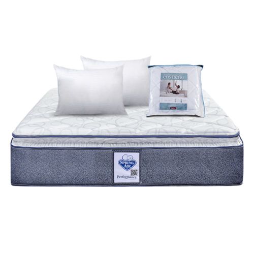 Colchón Spring Air Vendome King Size + 2 Almohadas + Protector King Size Ensueño