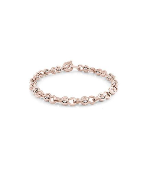 Pulsera De Acero En Color Rosa Para Caballero