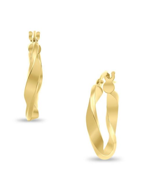 Arracadas Oro Amarillo 14K 20Mm LG-3