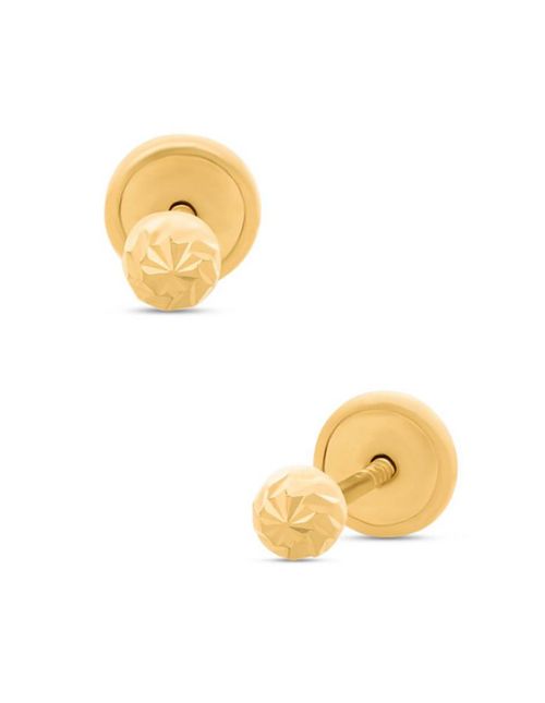 Broqueles De Oro Amarillo 14K PRB-36-A