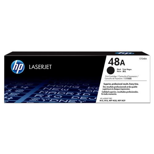 Cartucho original de tóner negro HP 48A LaserJet CF248A.