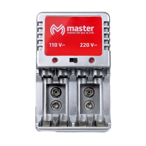 Cargador De Baterías AA, AAA, 9v y De 6w Con 4 Baterías AA 3000mah