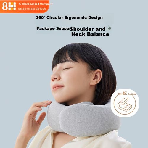 Almohada de cuello de espuma viscoelástica Gris