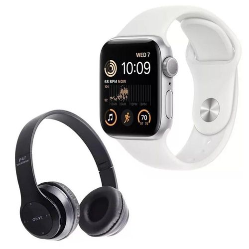 Apple Watch Series 7 41mm Blanco (Reacondicionado) + Audífonos Bluetooth
