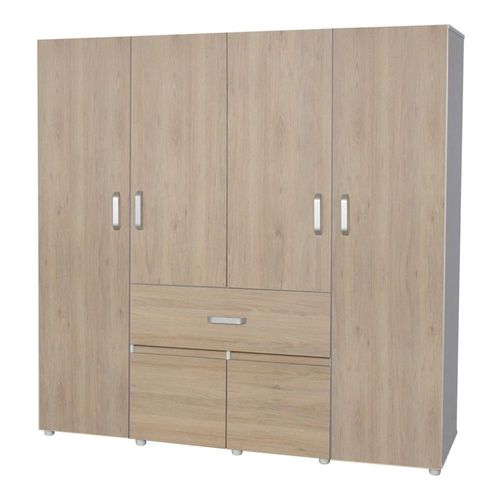 Ropero Armario Bonn 180 Maderkit Color Blanco/rovere