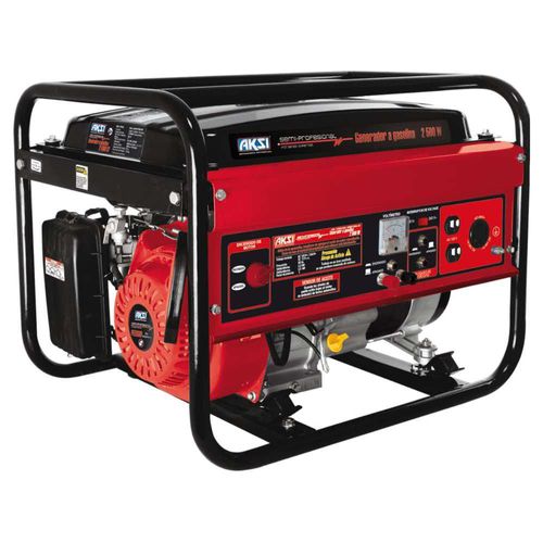 Generador Electrico Aksi Portatil a Gasolina 5.5 HP 2500W Semi Pro