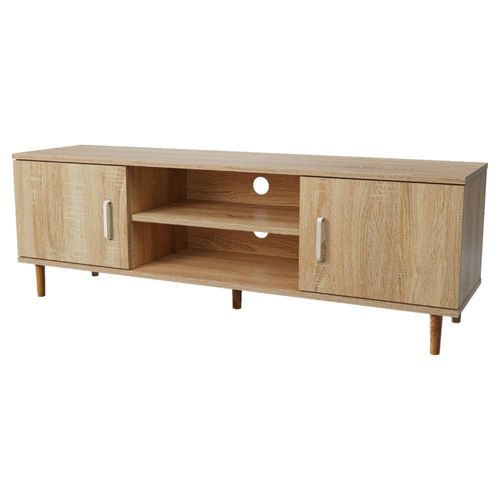 Mueble de TV Rack Top Living Minimalista Estilo Madera Roble
