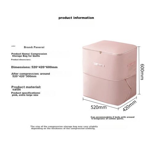 Bolsa de compresión de viaje XL rosa