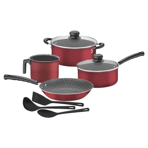 Bateria de Cocina Tramontina 20698982 Versailles Rojo 7pz Versalhes