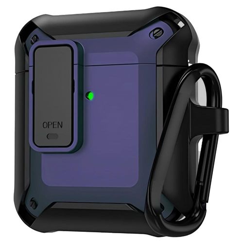 FUNDA PARA AIRPODS CARCASA ECOMLAB USO RUDO TODO LOS MODELOS (AZUL)