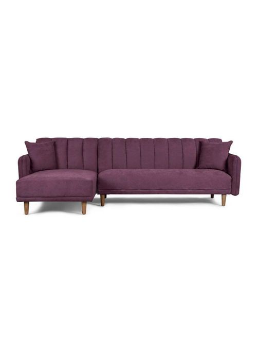 Sala Modular Makora Beehive Memory Foam Reversible De Terciopelo Morado Modelo Bottari