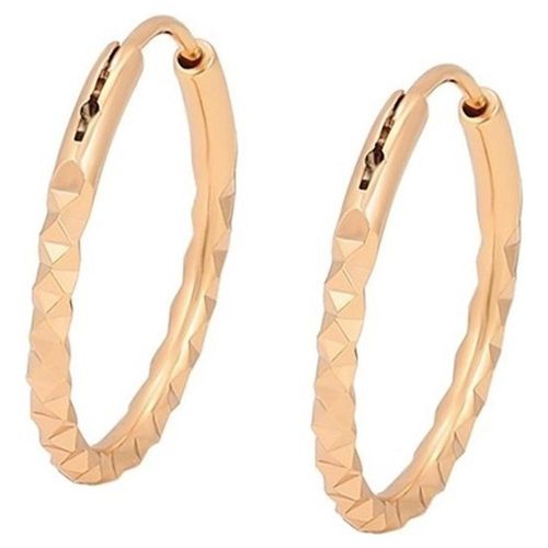 Arracadas Facetadas Diamantadas Niña Oro 18k Laminado