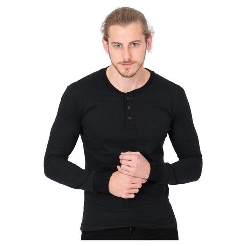 Playera Hombre Básico Camiseta Negro Silver Plate 60203621