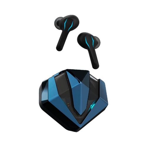 Audífonos Gamer Dark Gemgame Inalámbricos Auriculares TWS Bluetooth con Modo Juego 5.0 Estuche de Carga y Micrófono Manos Libres Touch