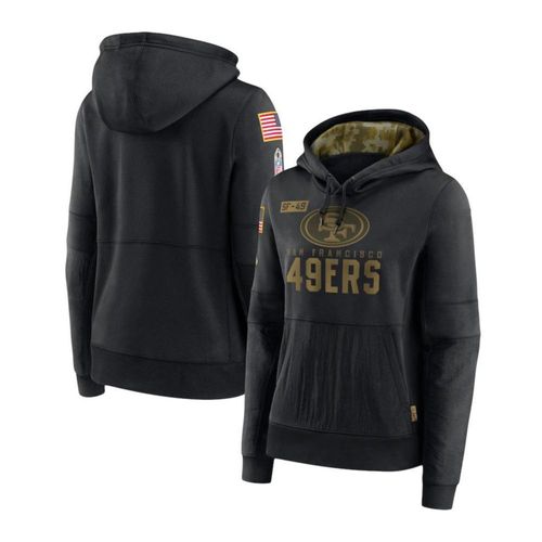 Sudadera 49ers Dama Mujer Salute to Service Black