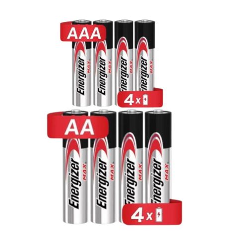 Pilas Energizer Max Alcalina 4 PILAS AA + 4 PILAS AAA