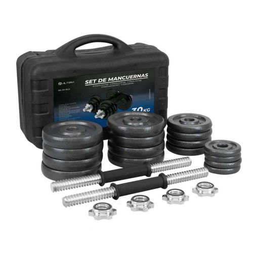 Set de Mancuernas y Discos 30kg
