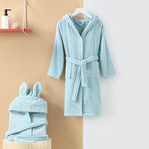 Bata de baño infantil Talla XL Azul