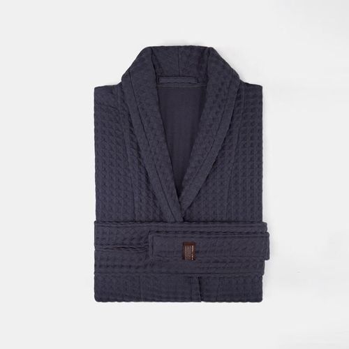 Bata de baño de algodón Talla M Azul HOYO