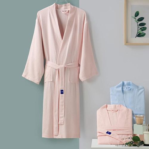 Bata de baño algodón Bamboo Talla M Rosa