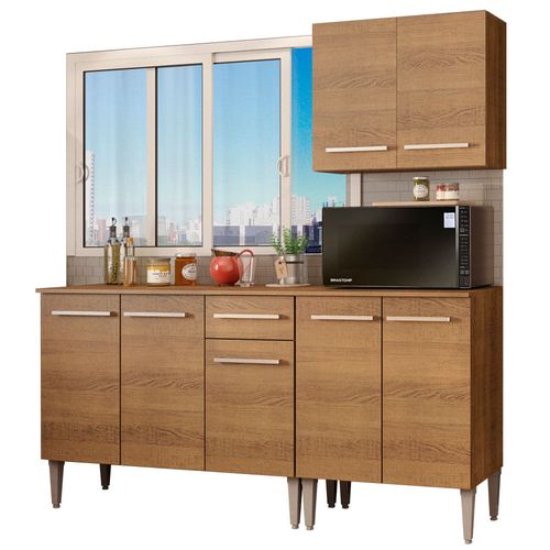 Armario de Cocina Compacto 169cm Emilly Free Madesa 01 Marron