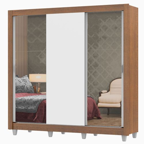 Ropero Madesa Lyon Plus 3 Puertas con 2 Espejos con Pies BM