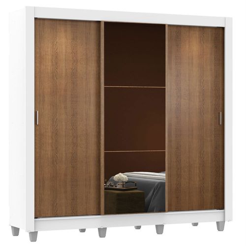 Ropero Madesa Monaco 3 Puertas con Espejo con Pies MB
