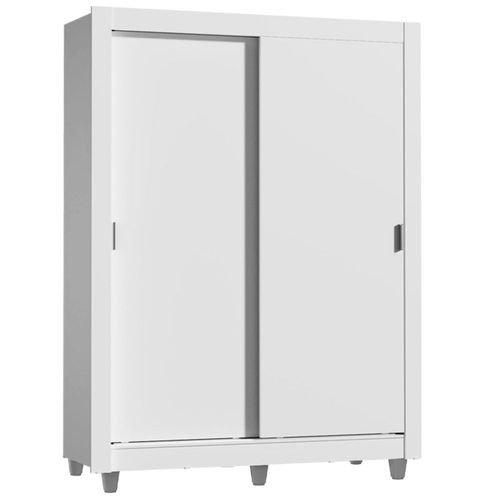 Ropero Madesa Dallas Plus 2 Puertas 4 Cajones con Pies Blanco