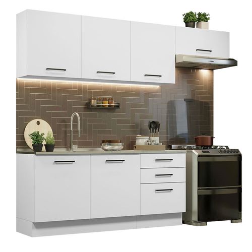 Mueble de Cocina Integral 260cm Agata Madesa 02 Blanco