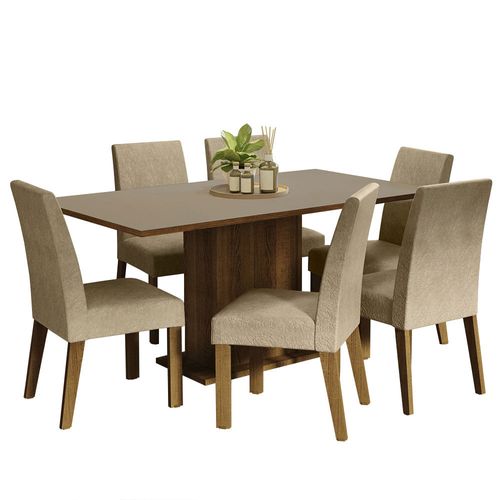 Juego de Comedor Renata Madesa Mesa y 6 Sillas MCI