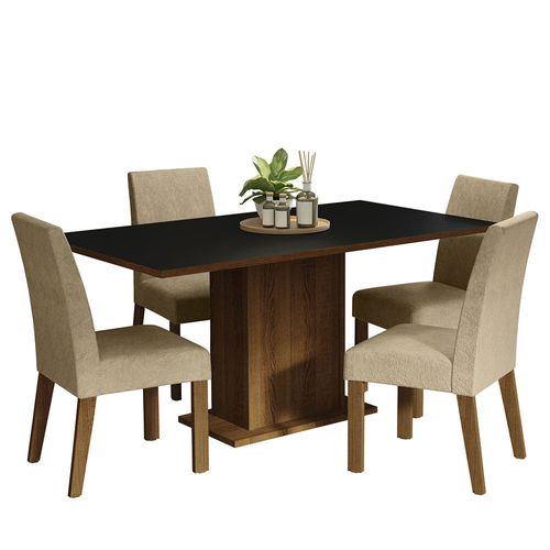 Juego de Comedor Keila Madesa Mesa y 4 Sillas MNI