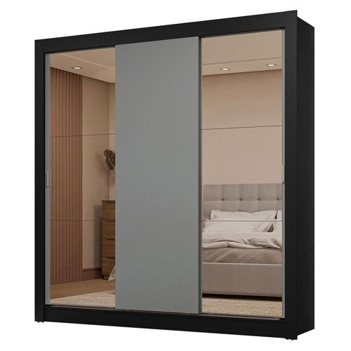 Ropero Closet Madesa 3 Puertas 2 Espejos NG 01