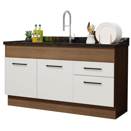 Gabinete Bajo Cocina Madesa Agata 150cm Sin Encimera MB 20
