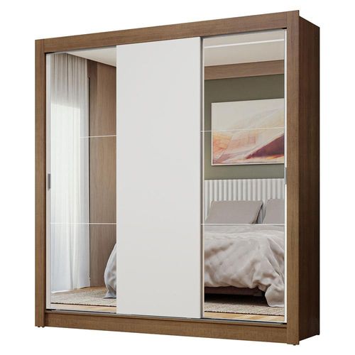 Ropero Closet Madesa 3 Puertas 2 Espejos MB
