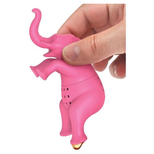 Infusor para Te Big Brew Elephant Rosa 7x8x5cm