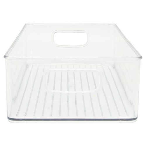 Caja organizadora con asas transparente 25 x 7 x 15 cm