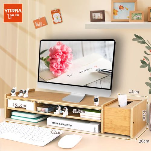 Soporte para Monitor YORBA 5073 Madera Clara 11cm