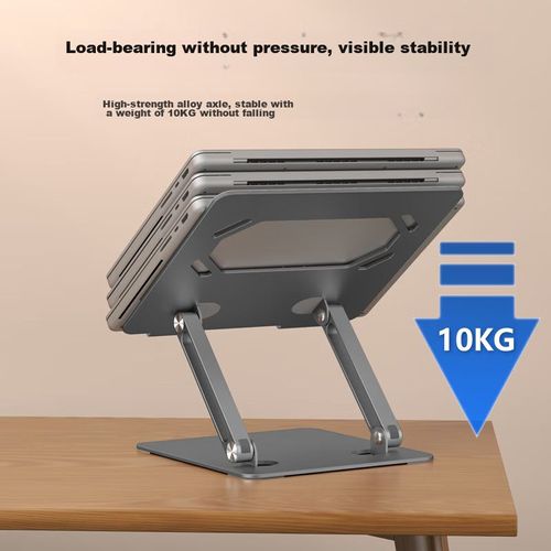 Soporte para Laptop JRC Z2T Ajustable con Ventilador Plateado