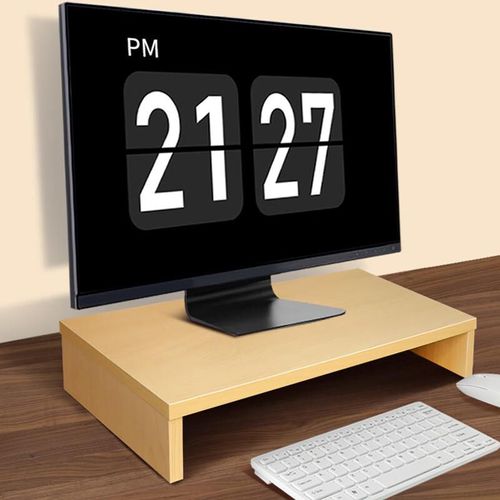 Soporte Elevador de Monitor Beifang 50x20x8 cm Arce
