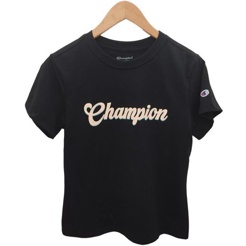 Playera Champion Shadow Script para Mujer. GPWSS2509113 M negro